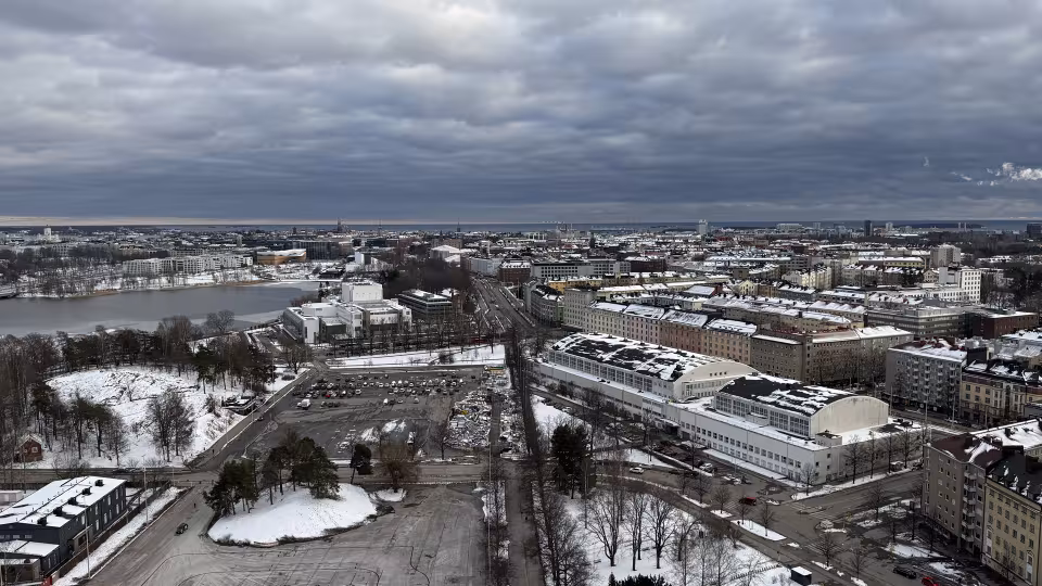 Helsinki nähtynä Stadionin tornista (Kuva: Jari Mäkinen)
