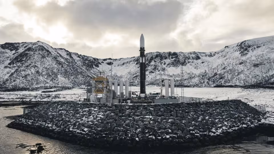 Isar Aerospacen Spectrum on the pad at Andøya island.