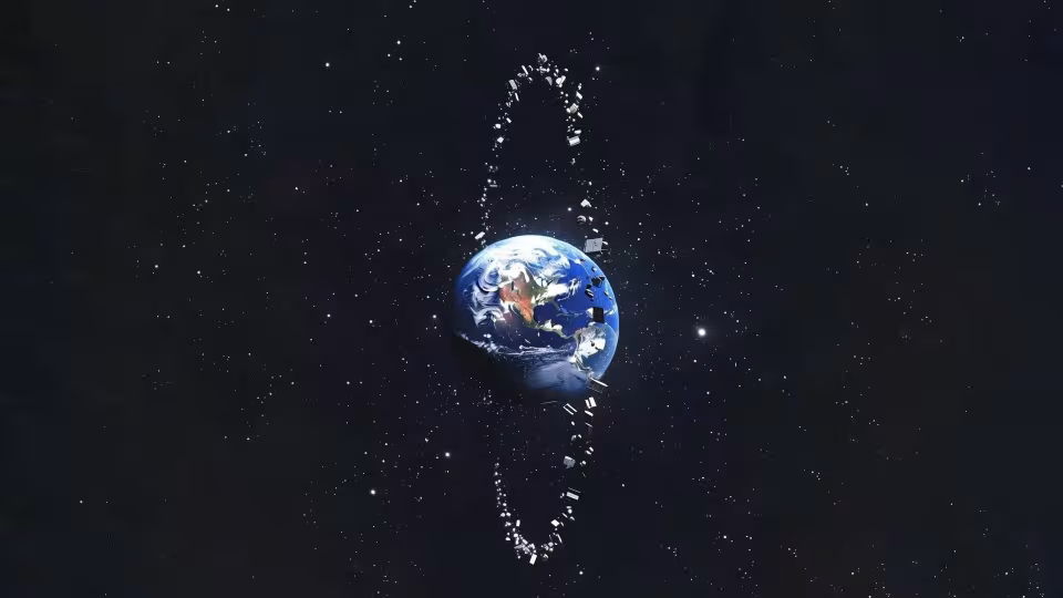Not-at-all realistic visualization created by the Grok AI of SpaceX’s server satellites
