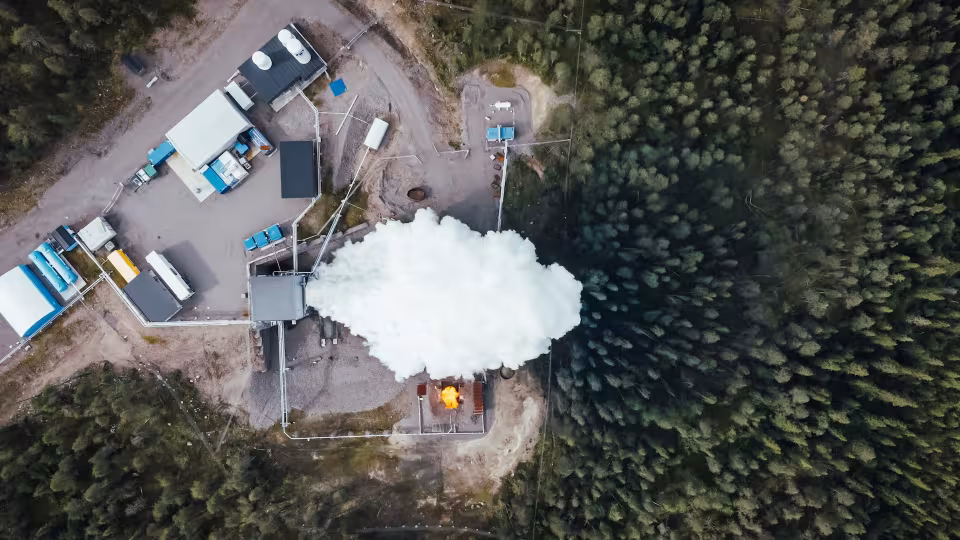 Isar Aerospace test stand at Esrange